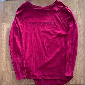 Red Lulu Lemon Longsleeve shirt